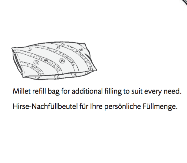 Dauny Sanasleep mit Hirse Dauny Kissen Sananature gefüllt mit Hirse im Daunenspiel Onlineshop