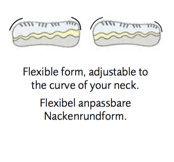 Dauny Sandvital Nackenstützkissen Skizze Dauny Sanavital Nackenstützkissen