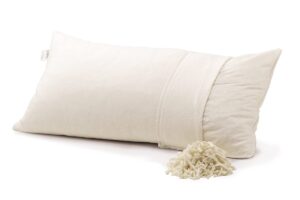 Dormiente Naturfaserkissen mit Naturlatexflocken gefüllt, im Daunenspiel Onlineshop erhältlich