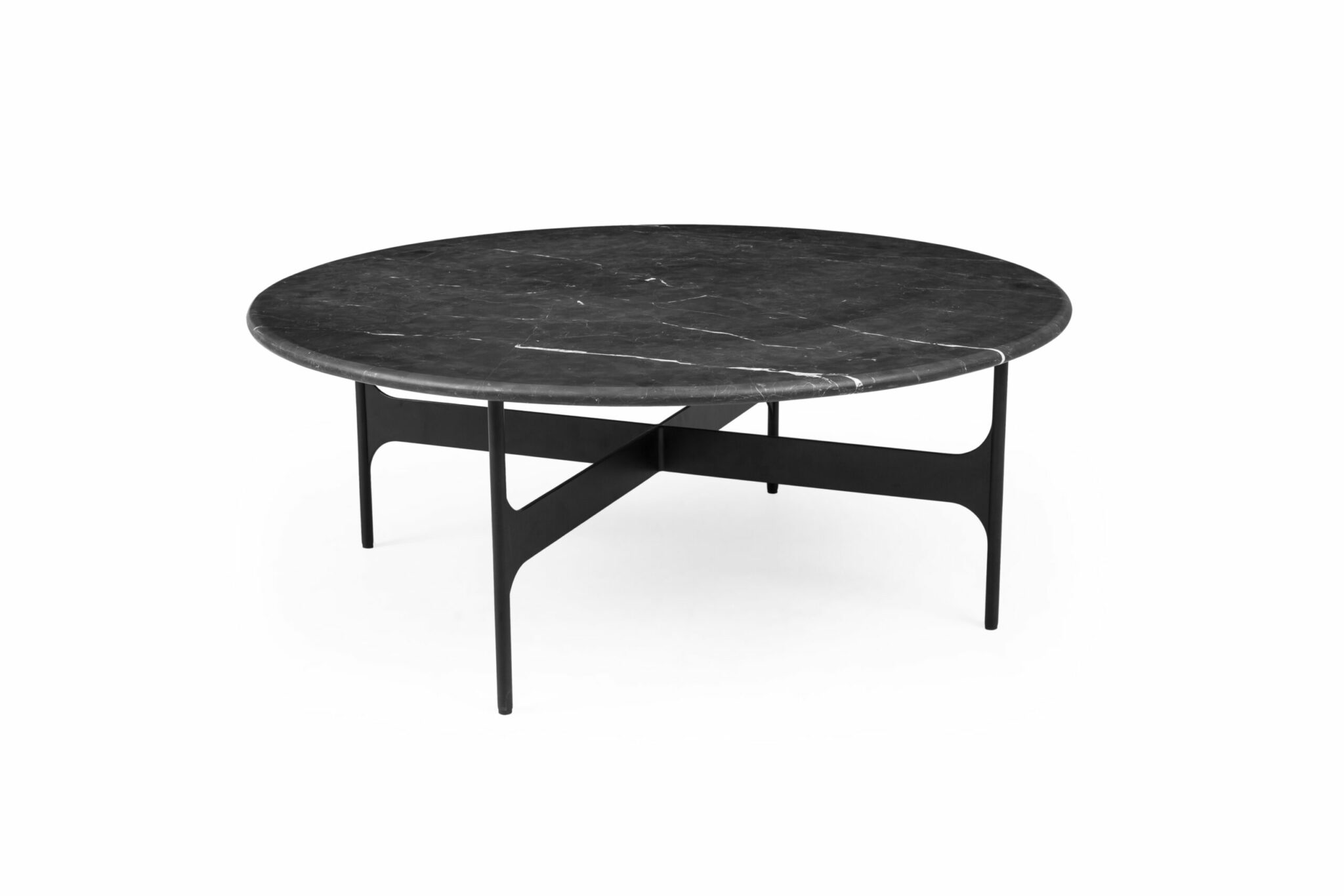 Floema Large Table_Ø85_Black marble top_v2