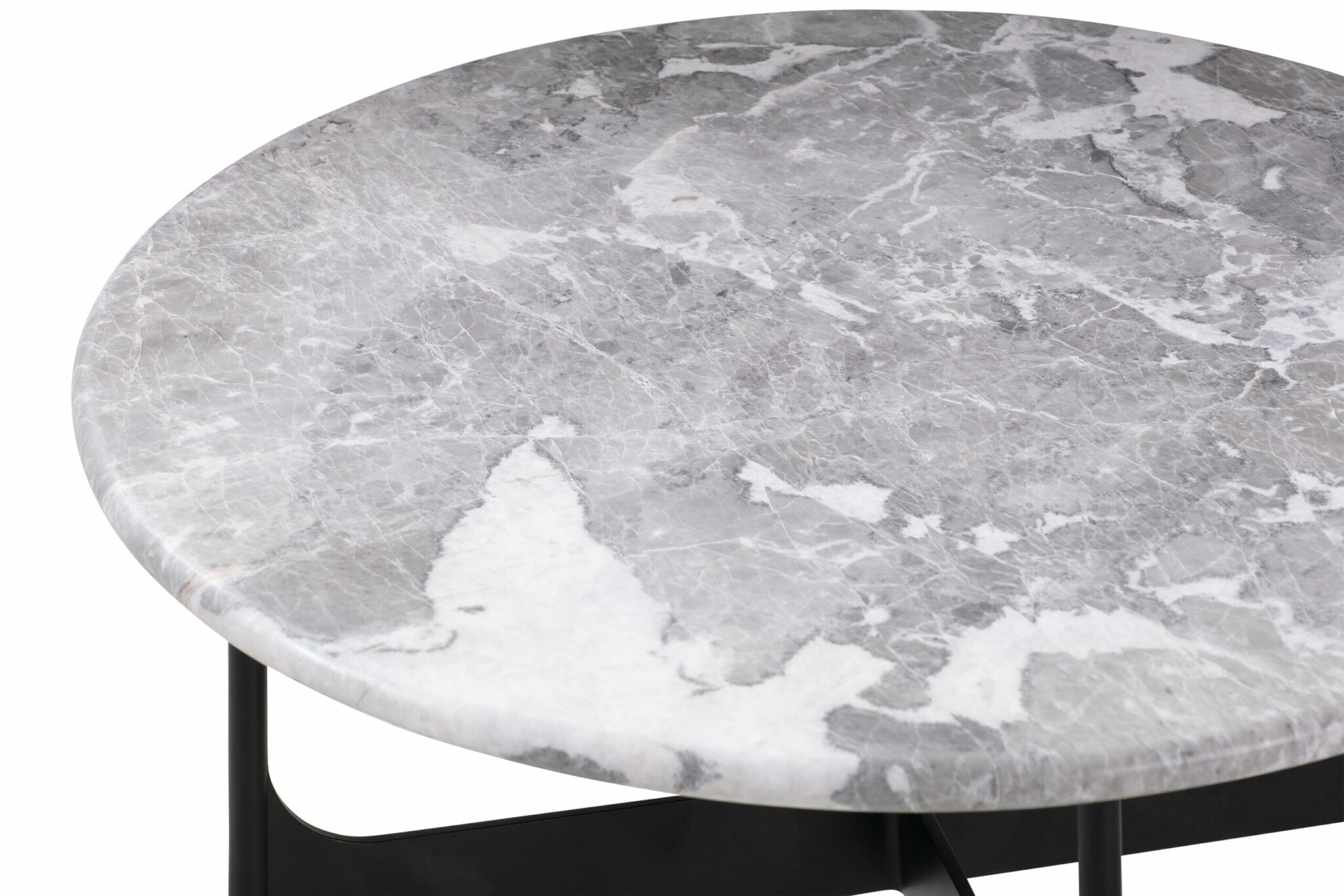 Floema Medium Table_Ø60_Grey marble top_v1