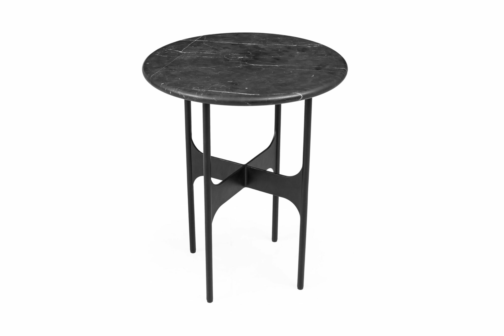 Floema Small Table_Ø40_Black marble top_v1