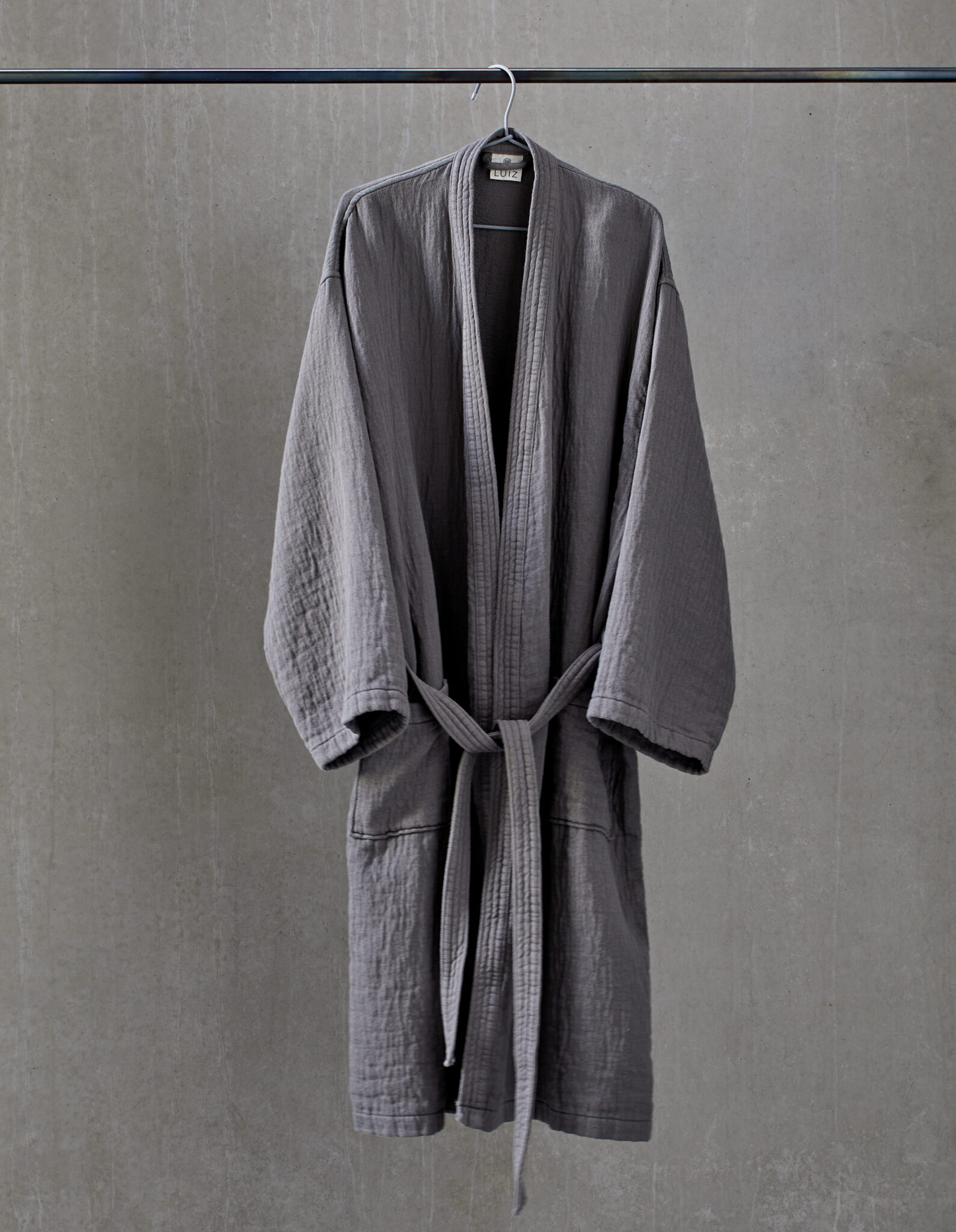 luiz_leisure_stone Bademantel Leisure von luiz im online shop von Daunenspiel