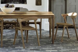 Ethnicraft Esstisch BOK mit Ausziehfunktion aus Teak Holz im Daunenspiel Onlineshop