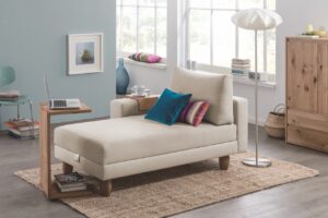 Sofa Zedulo 2 Ottomane von Dormiente mit Ausziehfunktion im Onlineshop bei Daunenspiel, 100% Natur